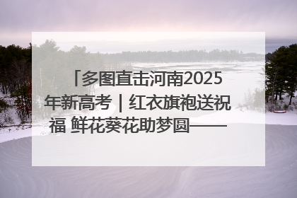 多图直击河南2025年新高考｜红衣旗袍送祝福 鲜花葵花助梦圆——尉氏县高考暖心送考