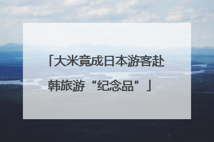 大米竟成日本游客赴韩旅游“纪念品”