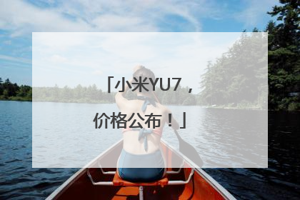 小米YU7，价格公布！