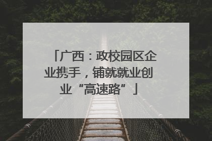 广西：政校园区企业携手，铺就就业创业“高速路”