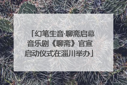 幻笔生音·聊斋启幕 音乐剧《聊斋》官宣启动仪式在淄川举办