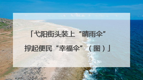 弋阳街头装上“晴雨伞” 撑起便民“幸福伞”（图）