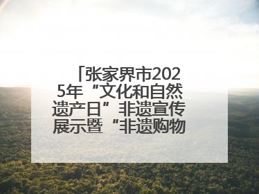 张家界市2025年“文化和自然遗产日”非遗宣传展示暨“非遗购物节”活动在慈利县盛大启幕