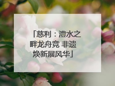 慈利：澧水之畔龙舟竞 非遗焕新展风华