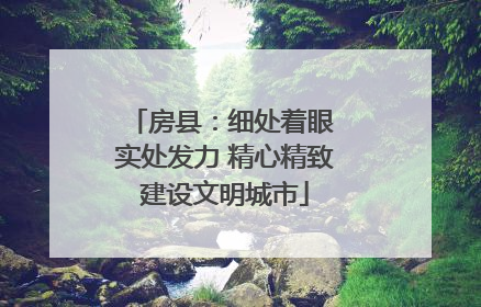 房县：细处着眼 实处发力 精心精致建设文明城市