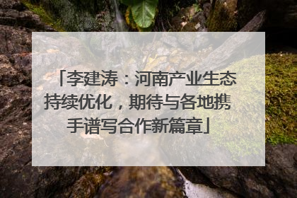 李建涛：河南产业生态持续优化，期待与各地携手谱写合作新篇章