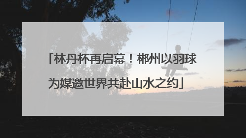 林丹杯再启幕！郴州以羽球为媒邀世界共赴山水之约