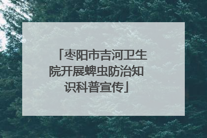 枣阳市吉河卫生院开展蜱虫防治知识科普宣传