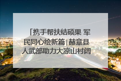 携手帮扶结硕果 军民同心绘新篇∣赫章县人武部助力大凉山村阔步乡村振兴路