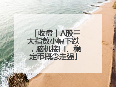 收盘丨A股三大指数小幅下跌，脑机接口、稳定币概念走强
