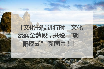 文化书院进行时｜文化浸润全龄段，共绘 “朝阳模式” 新图景！