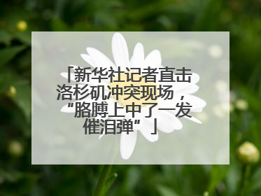 新华社记者直击洛杉矶冲突现场，“胳膊上中了一发催泪弹”