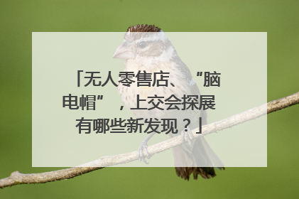无人零售店、“脑电帽”，上交会探展有哪些新发现？