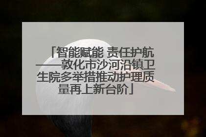 智能赋能 责任护航——敦化市沙河沿镇卫生院多举措推动护理质量再上新台阶