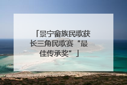 景宁畲族民歌获长三角民歌赛“最佳传承奖”