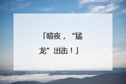 暗夜，“猛龙”出击！