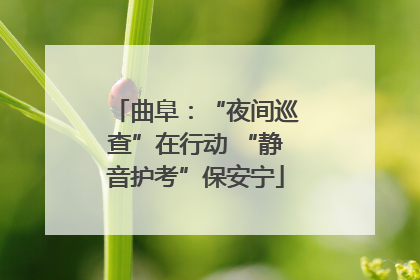 曲阜：“夜间巡查”在行动 “静音护考”保安宁