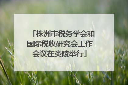 株洲市税务学会和国际税收研究会工作会议在炎陵举行