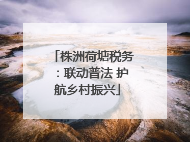 株洲荷塘税务：联动普法 护航乡村振兴