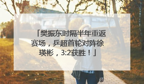 樊振东时隔半年重返赛场，乒超首轮对阵徐瑛彬，3:2获胜！