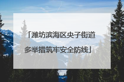 潍坊滨海区央子街道多举措筑牢安全防线