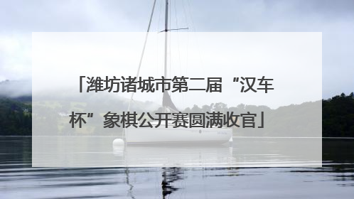 潍坊诸城市第二届“汉车杯”象棋公开赛圆满收官