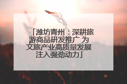 潍坊青州：深耕旅游商品研发推广 为文旅产业高质量发展注入强劲动力