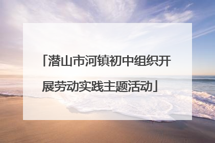 潜山市河镇初中组织开展劳动实践主题活动