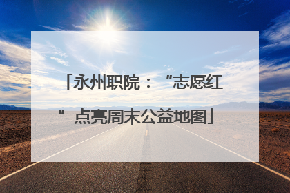 永州职院：“志愿红”点亮周末公益地图