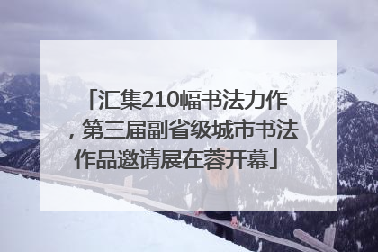 汇集210幅书法力作，第三届副省级城市书法作品邀请展在蓉开幕