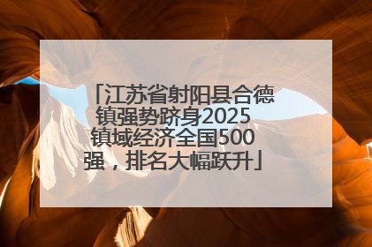 江苏省射阳县合德镇强势跻身2025镇域经济全国500强，排名大幅跃升
