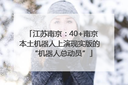 江苏南京：40+南京本土机器人上演现实版的“机器人总动员”
