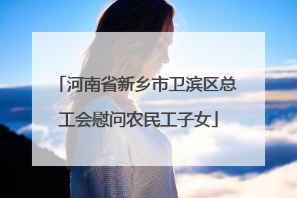 河南省新乡市卫滨区总工会慰问农民工子女