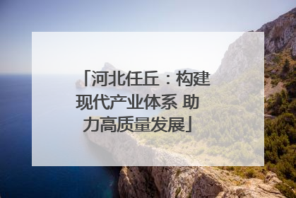 河北任丘：构建现代产业体系 助力高质量发展