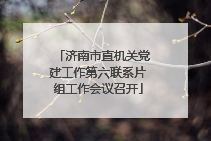 济南市直机关党建工作第六联系片组工作会议召开
