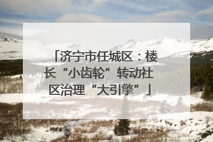 济宁市任城区：楼长“小齿轮”转动社区治理“大引擎”