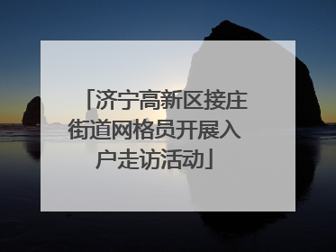 济宁高新区接庄街道网格员开展入户走访活动