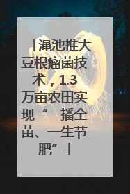 渑池推大豆根瘤菌技术，1.3万亩农田实现“一播全苗、一生节肥”