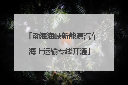 渤海海峡新能源汽车海上运输专线开通