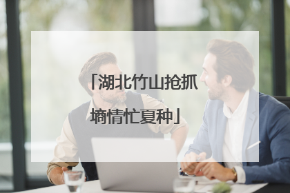 湖北竹山抢抓墒情忙夏种