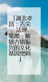 湖北孝昌：舌尖、法理、笔墨，解锁古镇振兴的文化基因密码