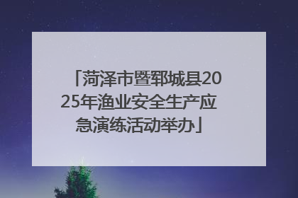 菏泽市暨郓城县2025年渔业安全生产应急演练活动举办