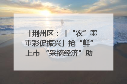 荆州区：「“农”墨重彩促振兴」抢“鲜”上市 “采摘经济”助农“甜蜜增收”