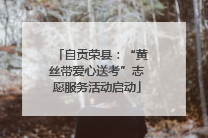 自贡荣县：“黄丝带爱心送考”志愿服务活动启动