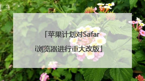苹果计划对Safari浏览器进行重大改版