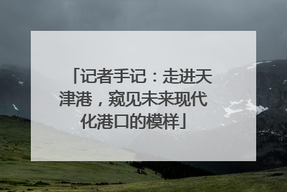 记者手记：走进天津港，窥见未来现代化港口的模样
