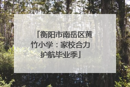 衡阳市南岳区黄竹小学：家校合力护航毕业季