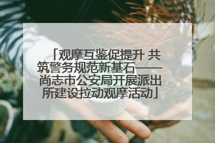 观摩互鉴促提升 共筑警务规范新基石——尚志市公安局开展派出所建设拉动观摩活动