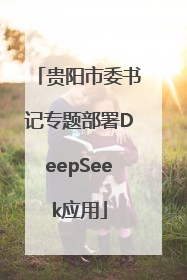 贵阳市委书记专题部署DeepSeek应用