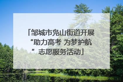 邹城市凫山街道开展“助力高考 为梦护航”志愿服务活动